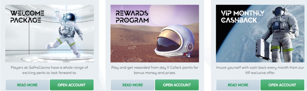 gopro casino welcome package