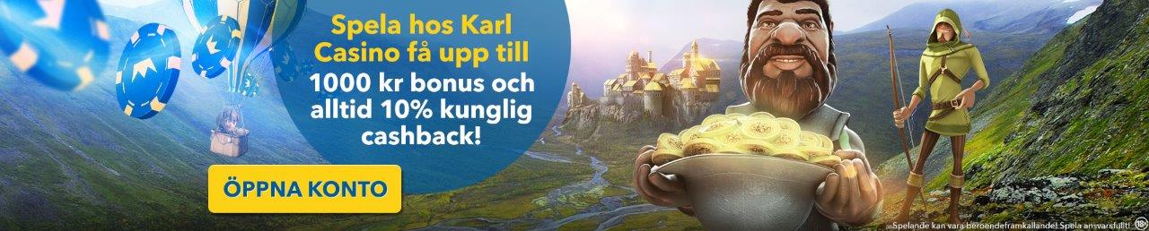 karl nätcasino svenskt casino med cashback utan registrering
