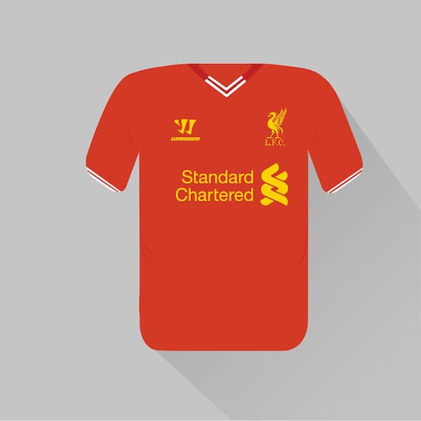 Liverpool home jersey 2013-14