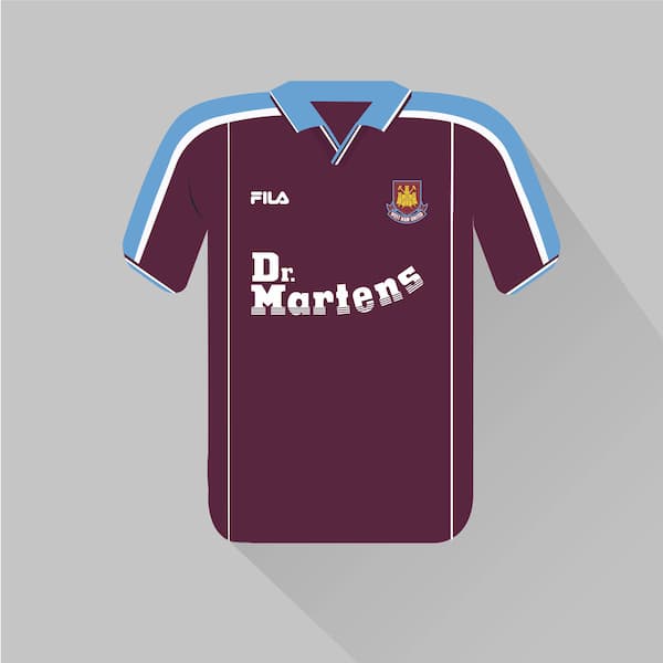 West Ham United home jersey 1999-00