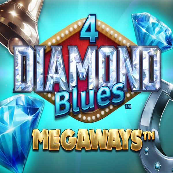 Logo image for 4 Diamond Blues Megaways Slot Logo