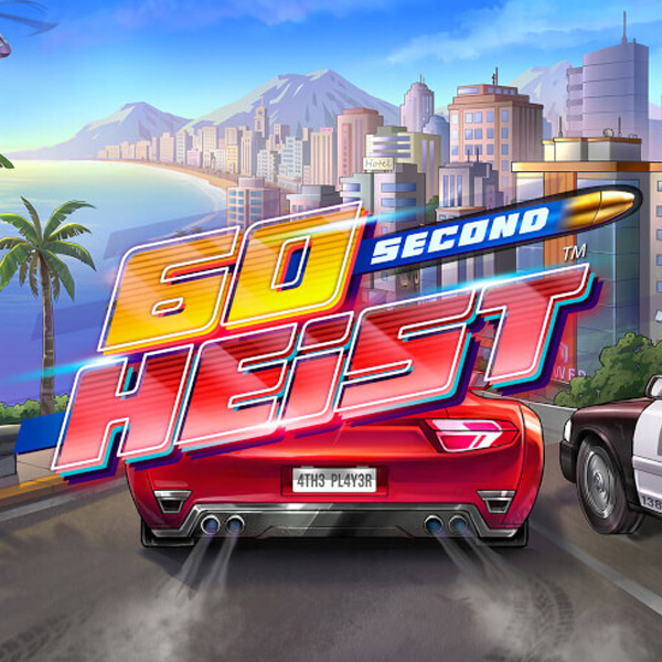 Logo image for 60 Second Heist Slot Logo