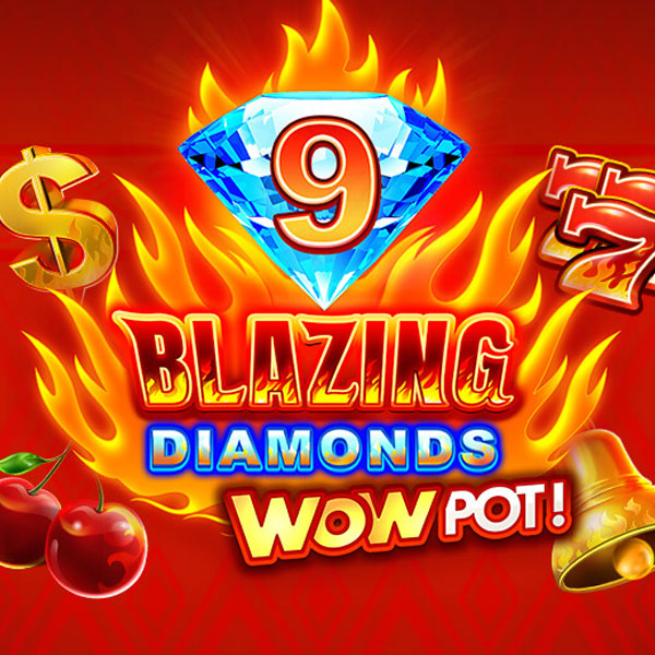 Logo image for 9 Blazing Diamonds Wowpot Spielautomat Logo