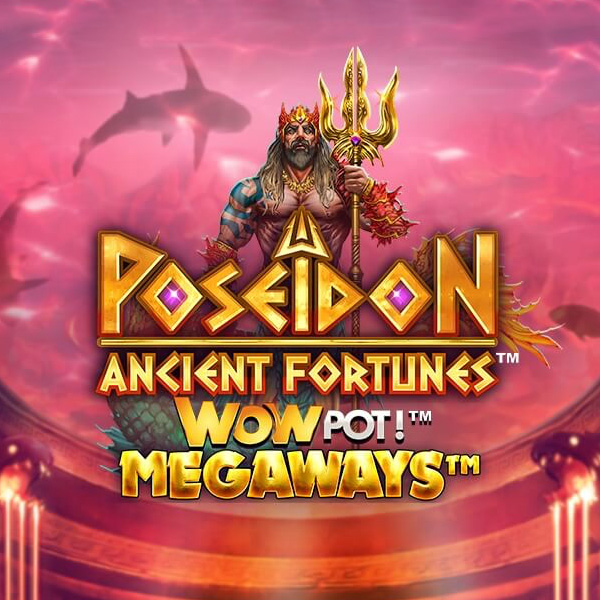 Logo image for Ancient Fortunes Poseidon Wowpot Megaways Slot Logo