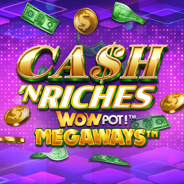 Logo image for Cash N Riches Wowpot Megaways Spielautomat Logo