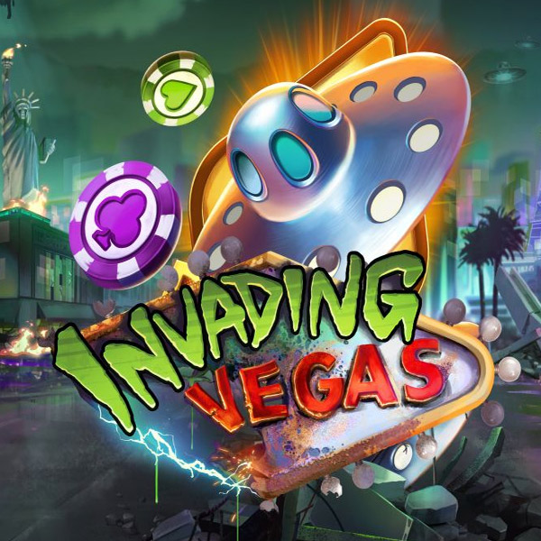 Logo image for Invading Vegas Slot Logo