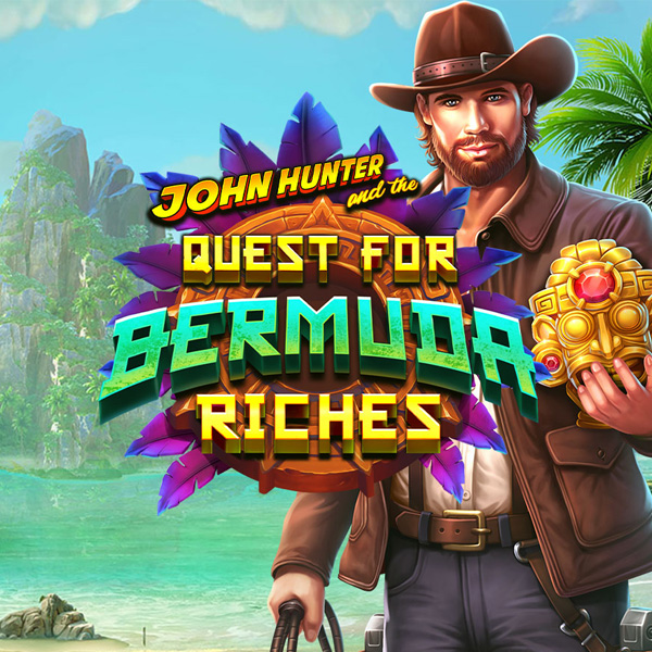 Logo image for John Hunter And The Quest For Bermuda Riches Spielautomat Logo
