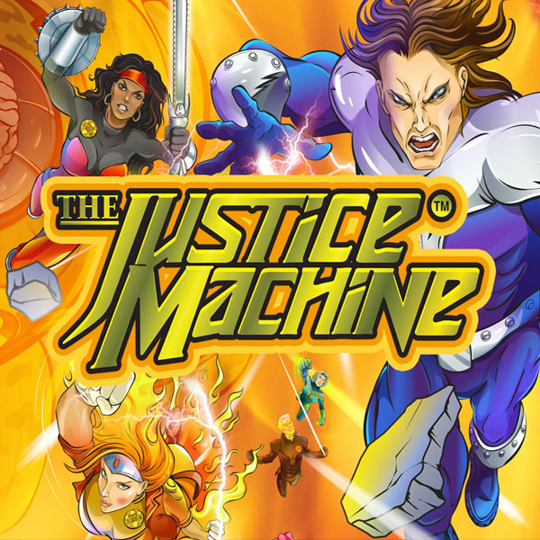 Logo image for Justice Machine Slot Logo