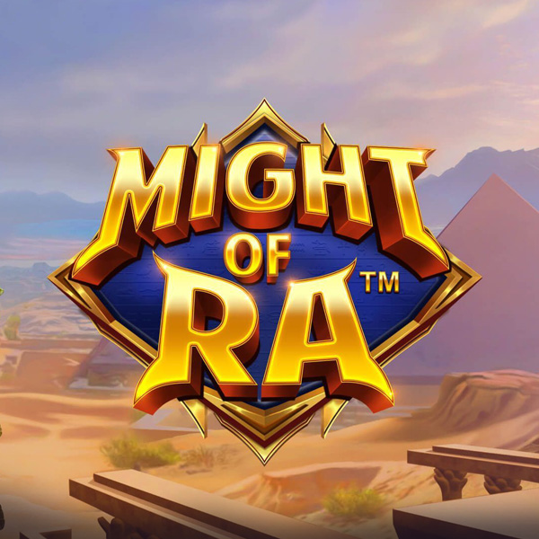 Logo image for Might Of Ra Slot Logo
