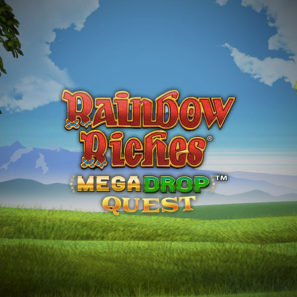 Logo image for Rainbow Riches Mega Drop Quest Peliautomaatti Logo