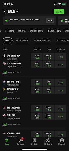 DraftKings MLB Betting