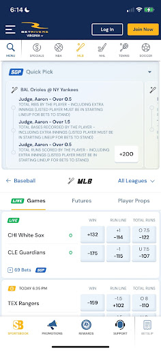 BetRivers MLB Betting