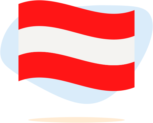 Austria wavy flag