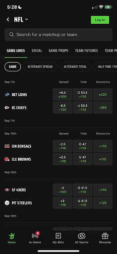 NFL DraftKings