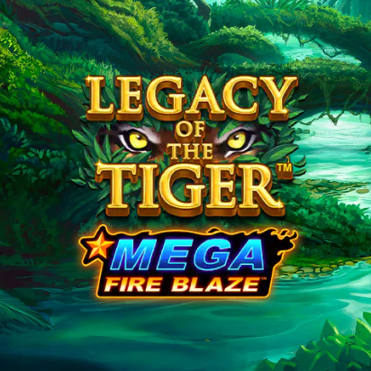 Image for Mega fire blaze jackpots legacy of the tiger Slot Logo