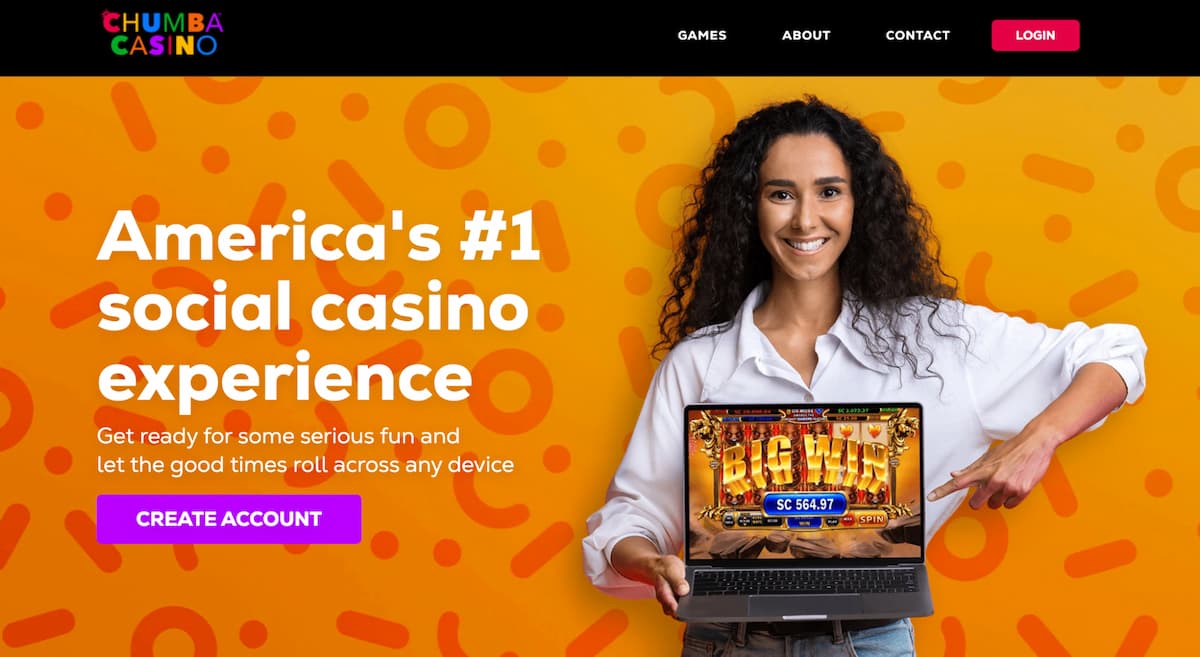 Chumba Casino home page