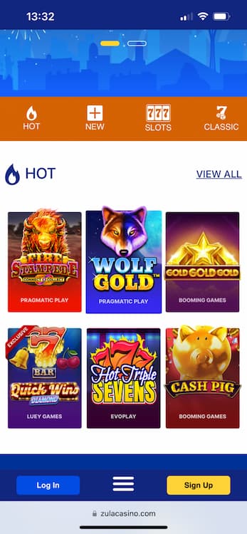 Zula Casino mobile user experience