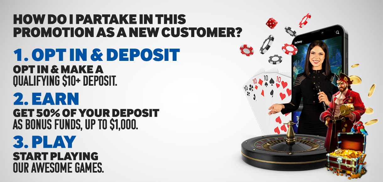 Betway Casino Welcome Offer