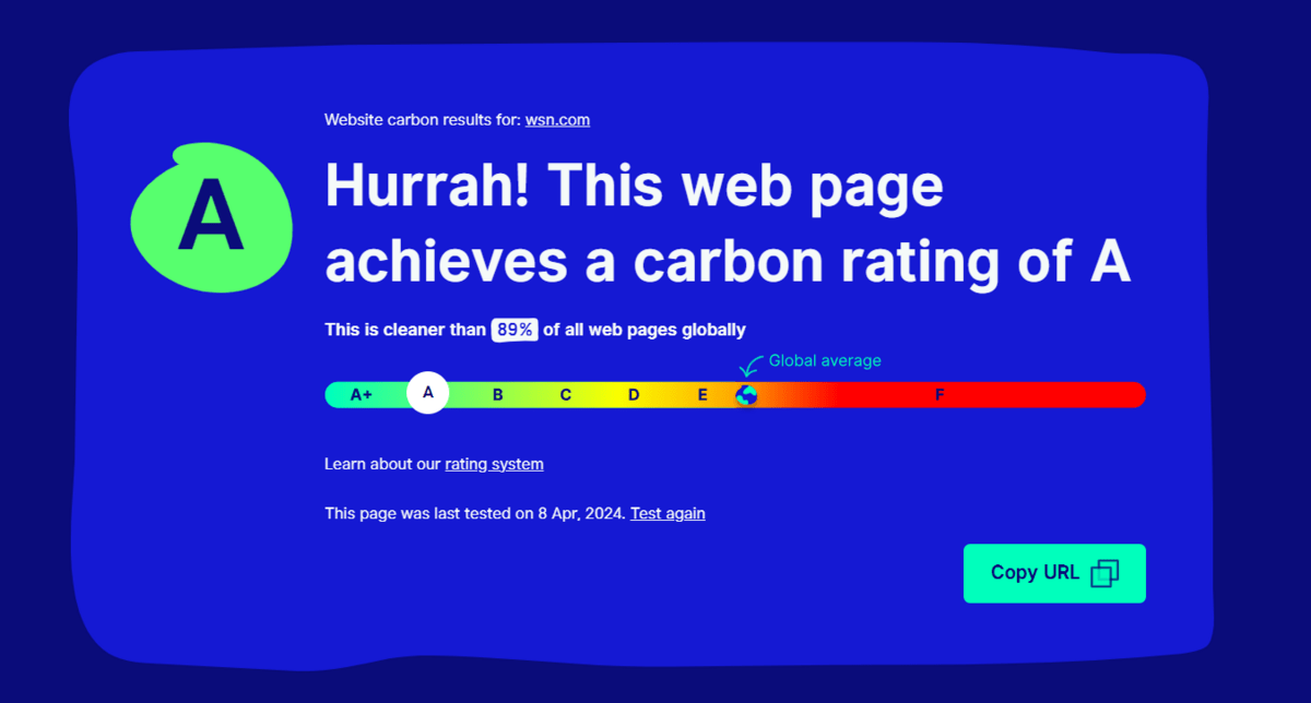 WSN carbon footprint