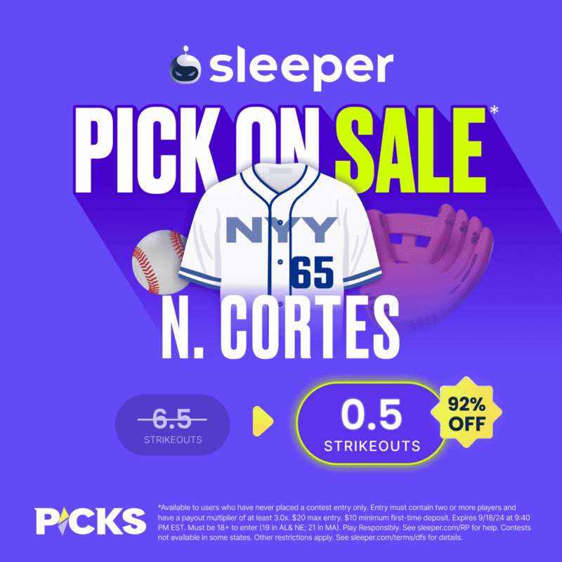 Nestor Cortes Sleeper DFS Promo