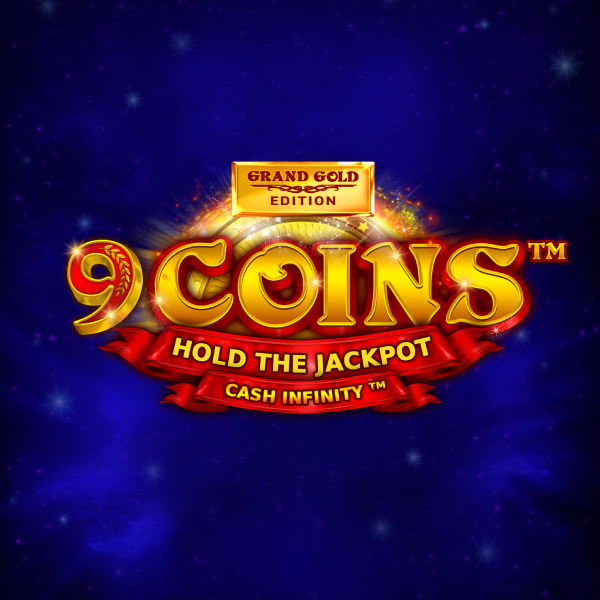 Logo image for 9 Coins Grand Gold Edition Slot Logo