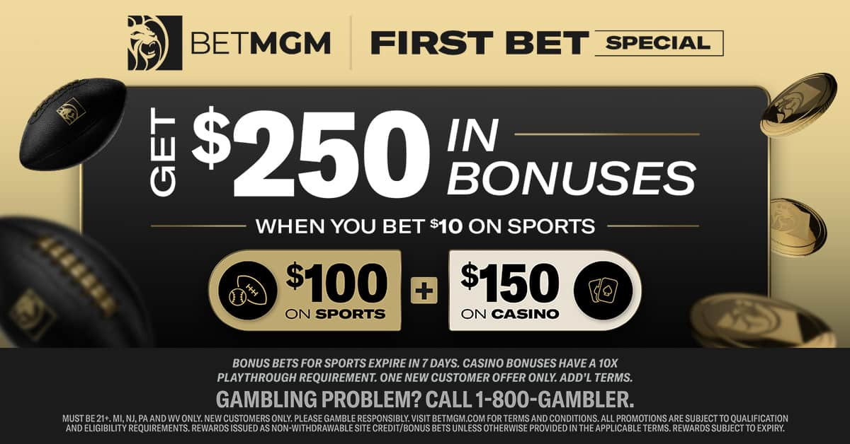 BetMGM First Bet Special Promo for Bonus Bets on Sports and Casino