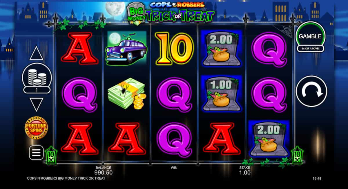 Cops ‘n’ Robber Big Money Trick or Treat Slot Game