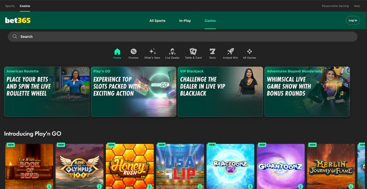 Mastercard Online bet365 Casino