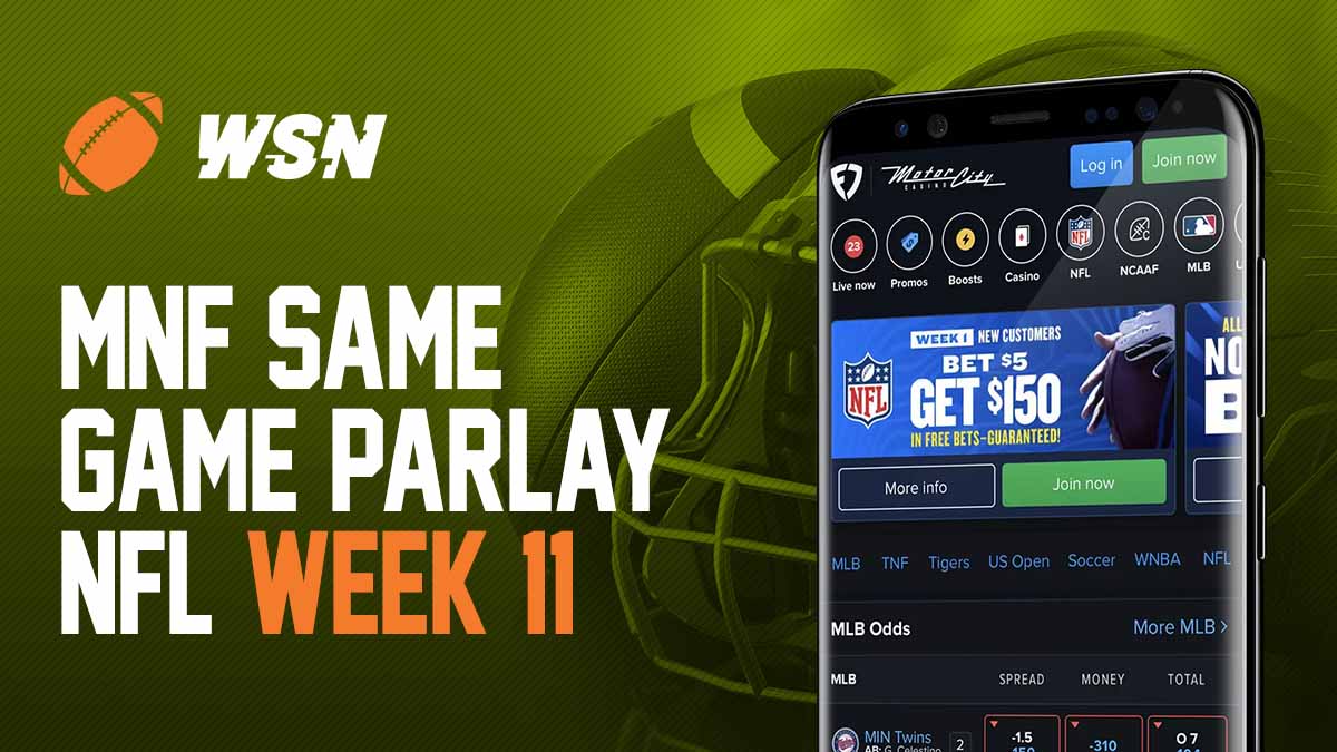 Monday Night Football SGP Week 11: Best Same Game Parlay Bets