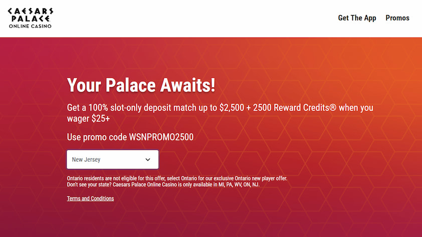 Caesars Palace Promo Offer