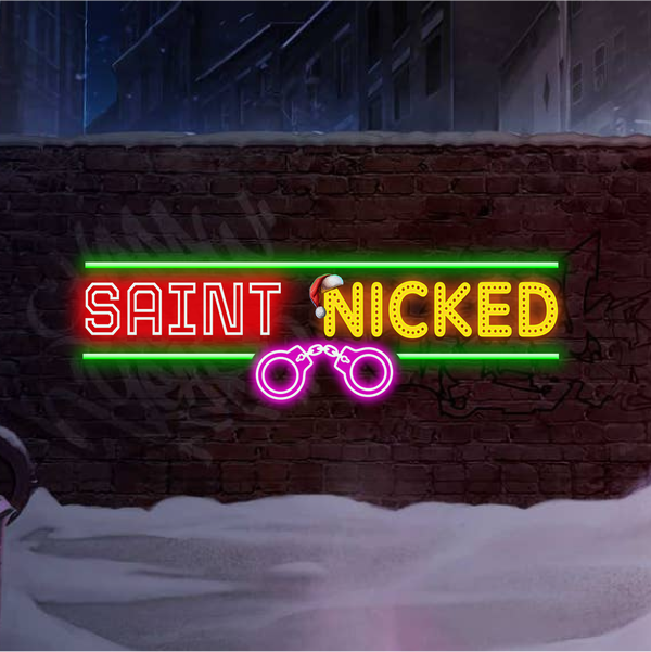 Logo image for Saint Nicked Slot Logo