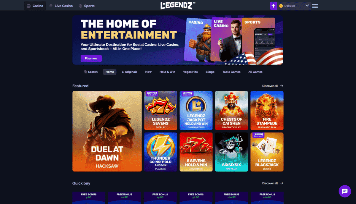 Legendz Homepage