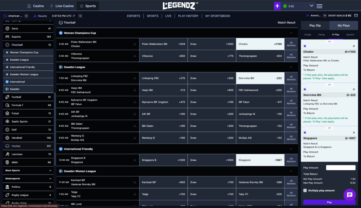 Legends Social sportsbook