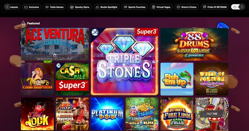 BetMGM Online Casino Games