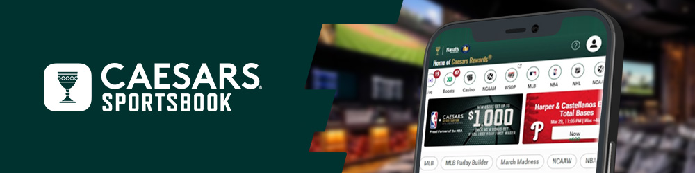 Caesars Sportsbook Banner Mobile App