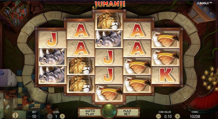 The Jumanji Slot Reels