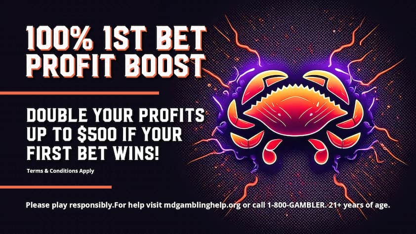 Crab Sports Welcome Offer 100% First Bet Profit Boost