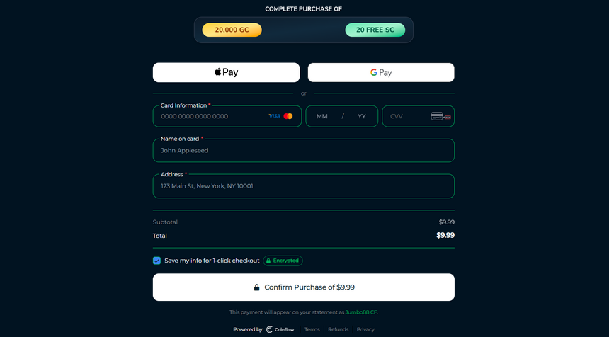 Jumbo88 Payments