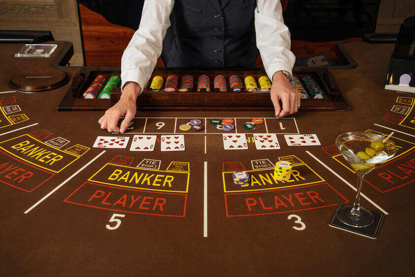 Casino Baccarat Table