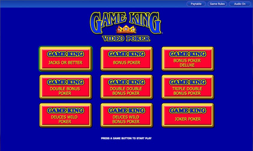 Game King Video Poker