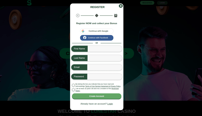 Lonestar Casino Signup