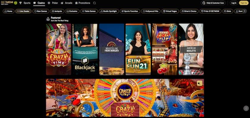 BetMGM Live Casino Games