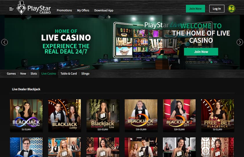 PlayStar Live Casino Games