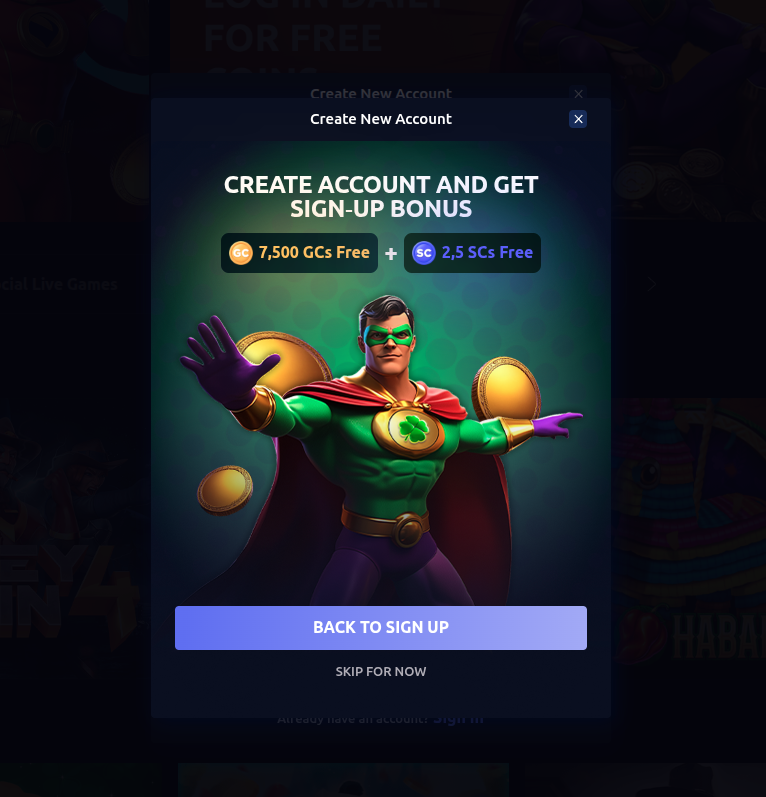 LuckyStake signup bonus