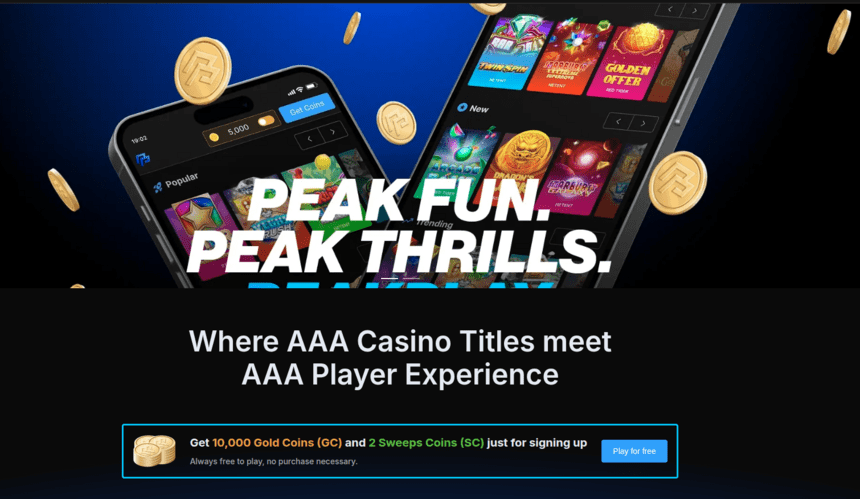 PeakPlay Homepage