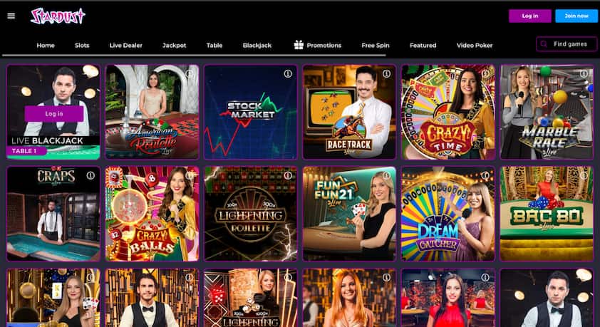 Stardust Casino Canada Ontario Homepage