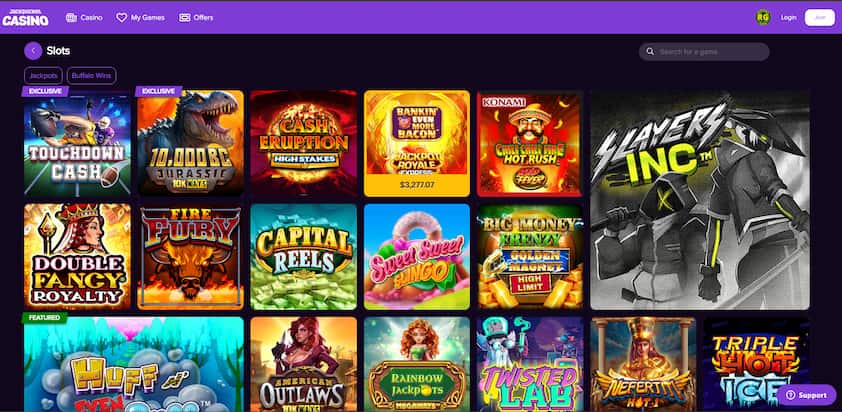 Jackpocket Casino Slot Games