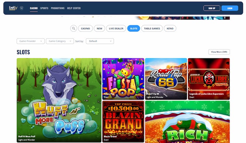 Betly Casino Slot Games
