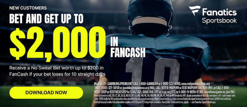 Fanatics Sportsbook Promo $2,000 in No Sweat Bets