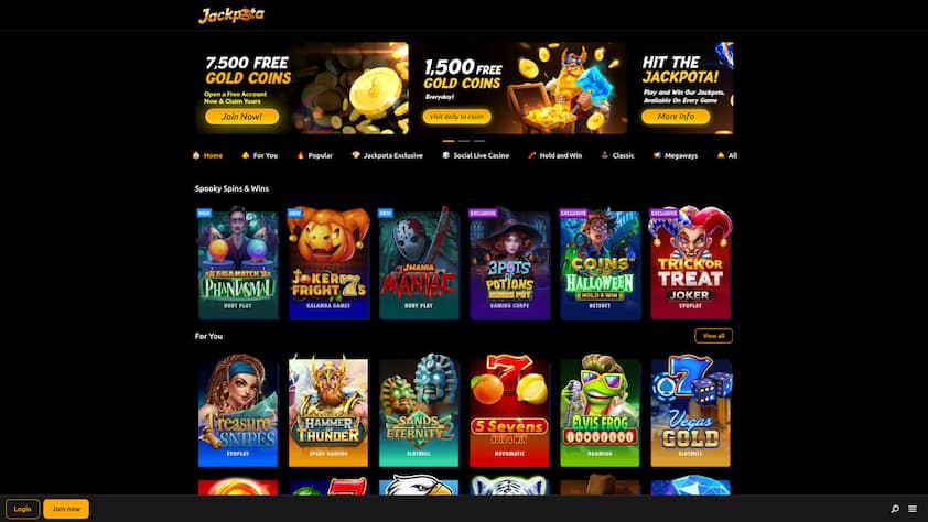 Jackpota Sweeps Halloween Bonus